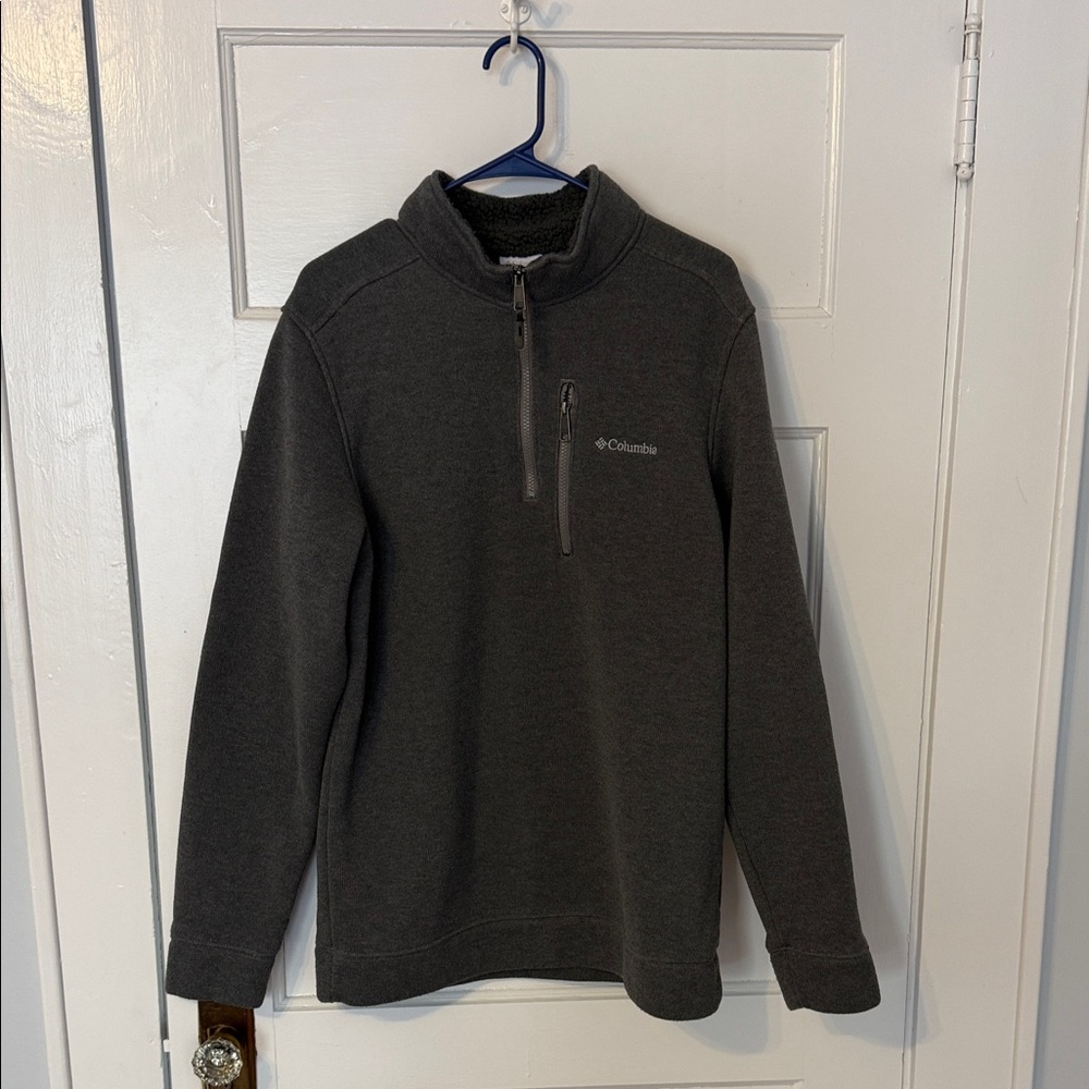 Columbia Men's Charcoal Zip-Up Sweater